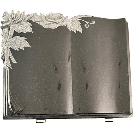 LIBRO DE GRANITO FLOR RELIEVE