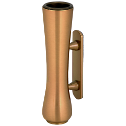 Florero búcaro bronce adhesivo para lápidas 14 cm