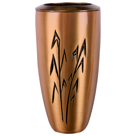 FLORERO BUCARO BRONCE CILINDRO + ESPIGAS