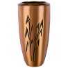 FLORERO BUCARO BRONCE CILINDRO + ESPIGAS
