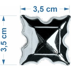 100 unidades TORNILLO + EMBELLECEDOR ESTRELLA ACERO INOXIDABLE PARA LAPIDAS