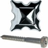 100 unidades TORNILLO + EMBELLECEDOR ESTRELLA ACERO INOXIDABLE PARA LAPIDAS